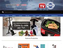 Tablet Screenshot of productosentv.com